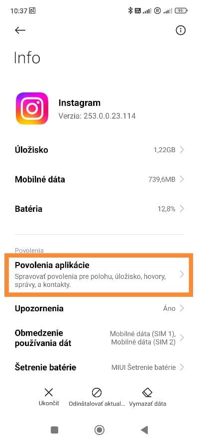 Zákaz prístupu k presnej polohe aplikácií