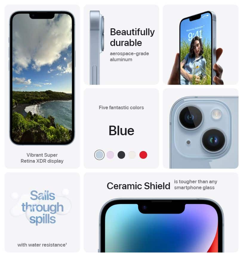 iPhone 14 a iPhone 14 Plus vlastnosti