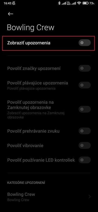 miui vypnutie upozornení