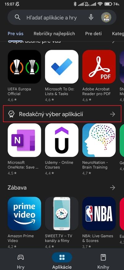 redakčný výber obchod play