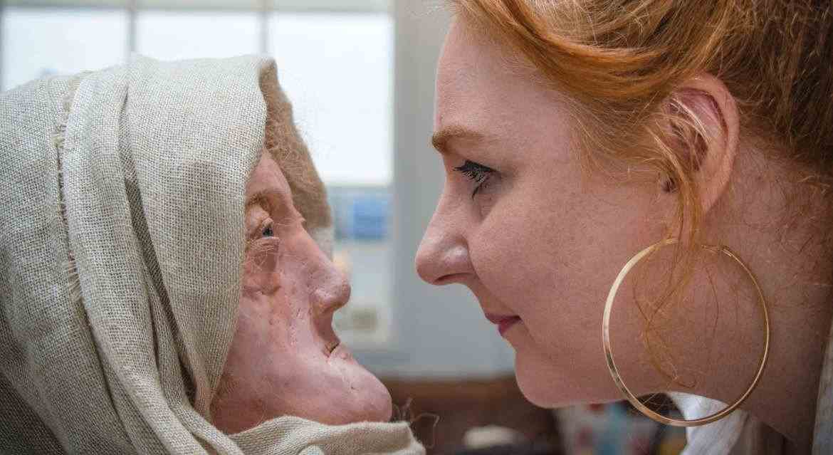 zena druidka rekonstrukcia tvare z doby zeleznej