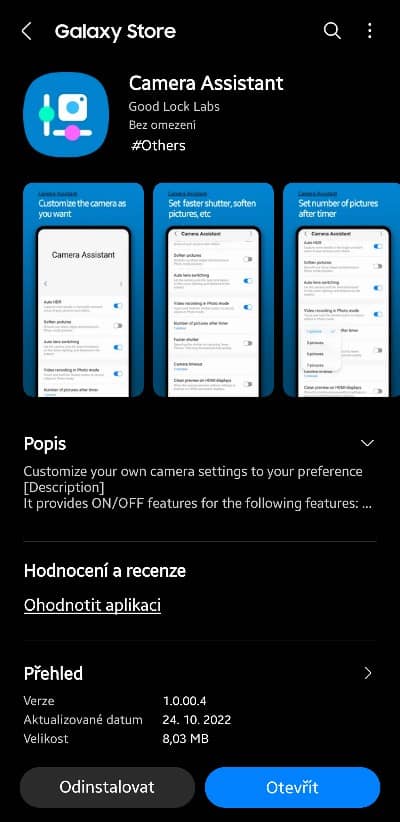 Good Lock Samsung appka