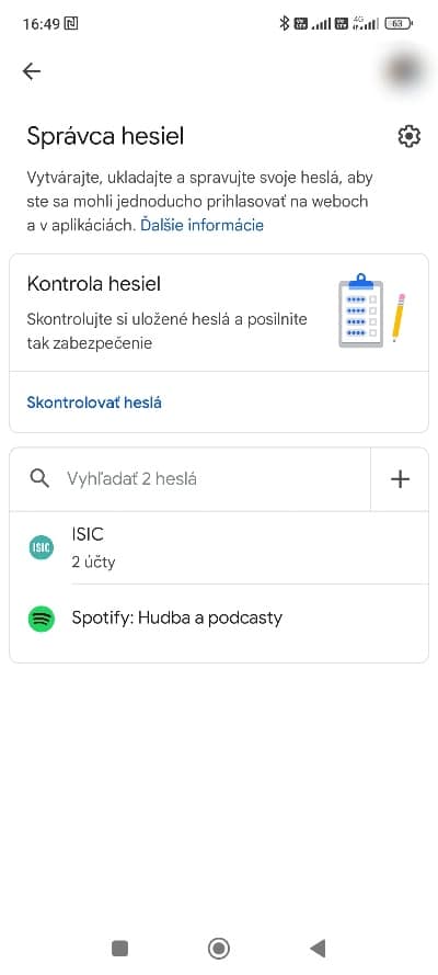 Heslá Google Smart Lock