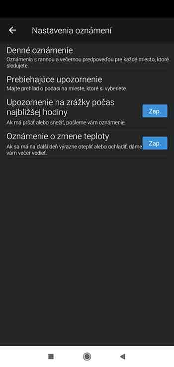 Ako si nastaviť automatické upozornenia v prípade dažďa