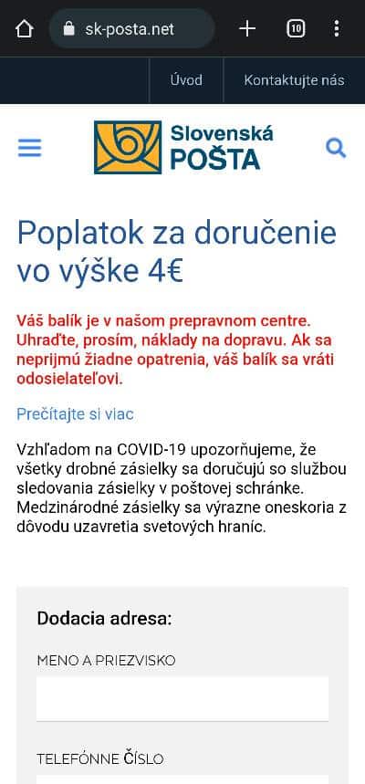 Podvodna SMS_poplatok posta_2_1