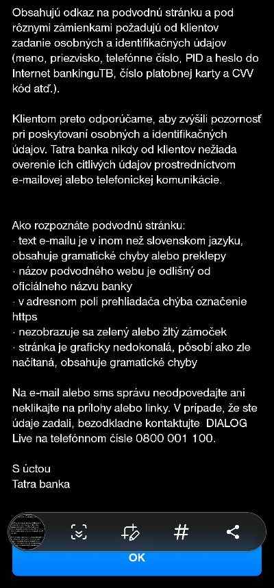 Tatra banka upozornenie_2