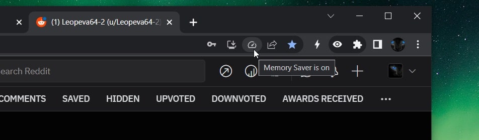 chrome memory saver