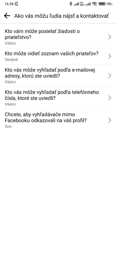 facebook ako vás môžu nájsť 2