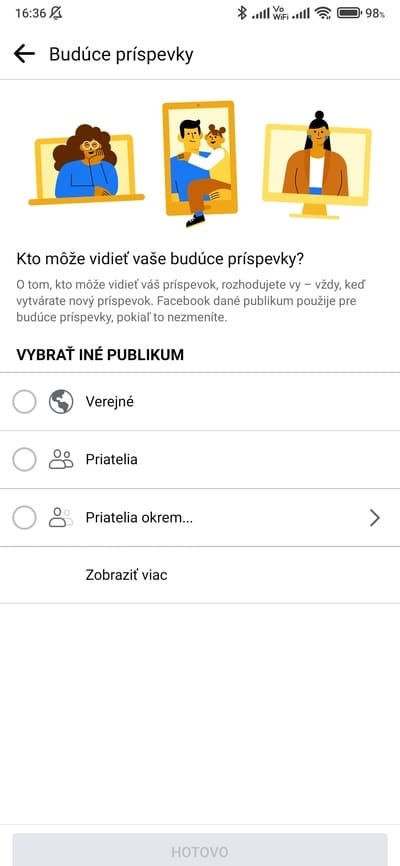 facebook vybrať publikum