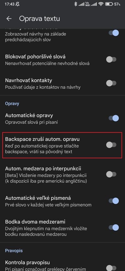 gboard backspace