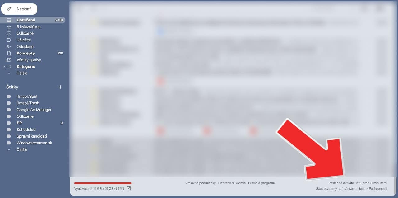 Gmail kto je prihlaseny do uctu
