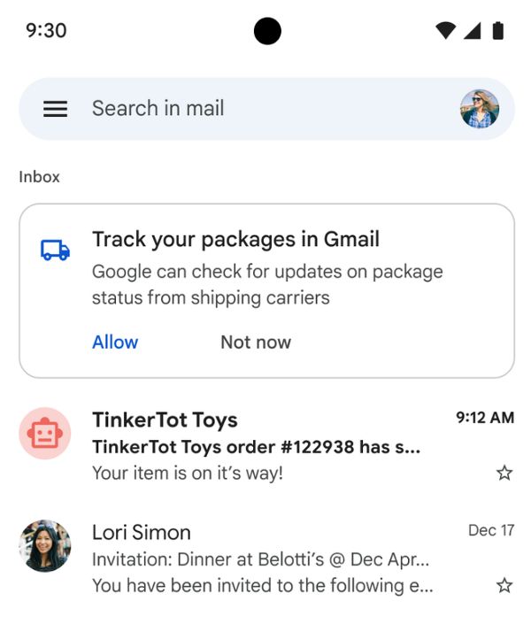 gmail sledovanie zasielok_upozornenia