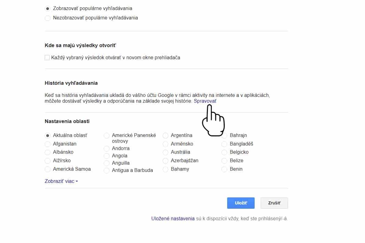 Ako vymazať históriu google vo vašom účte