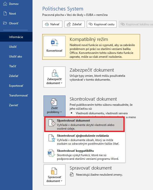 zmazanie údajov windows office 1