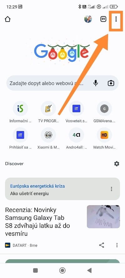 Bezpečné prehliadanie smartfón