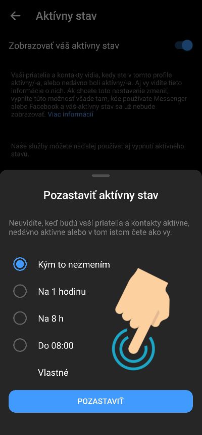 ako vypnut aktivny stav messenger_4
