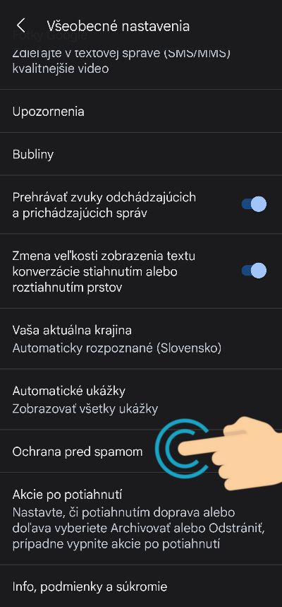 blokovanie spamovych SMS Google Spravy navod_3