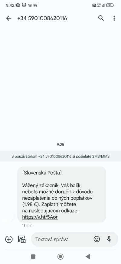 priklad podvodnej SMS spravy_2