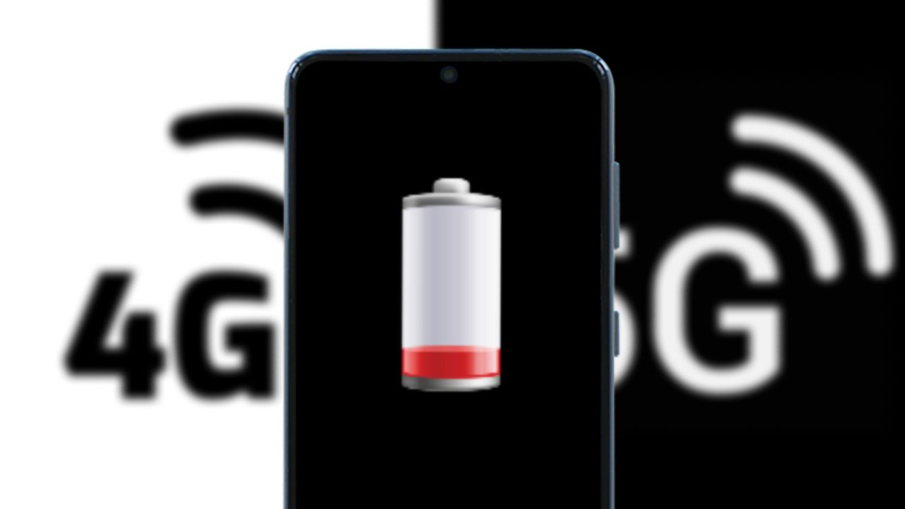 4G vs 5G bateria