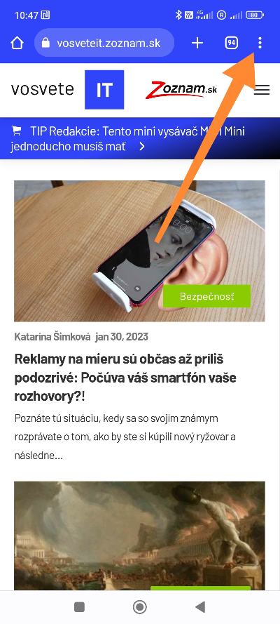 Režim inkognito heslo Chrome
