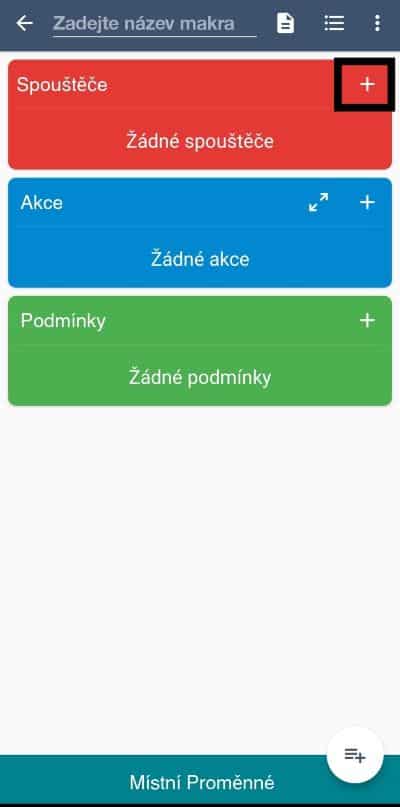 vyberanie možnosti + a vlastny názov