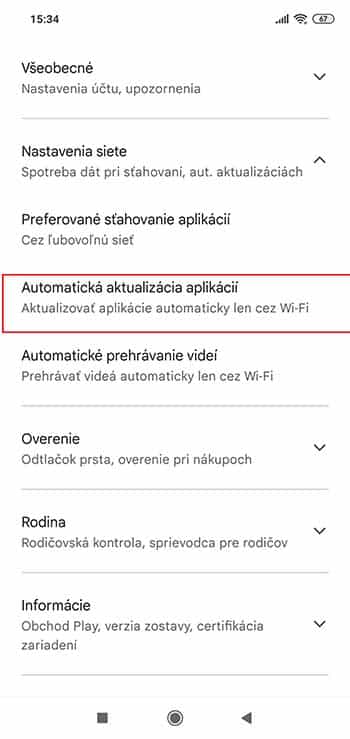 Ako aktualizovať aplikácie v obchode Google Play?