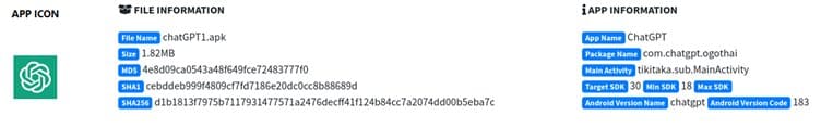 Android fake apka ChatGPT