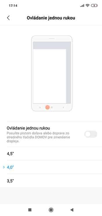 Ako si zapnúť ovládanie jednou rukou? 