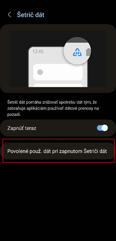 ako zapnut setric dat Android_4