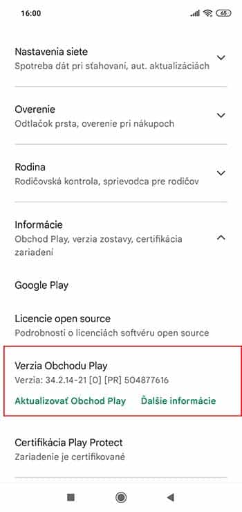 Ako aktualizovať obchod Google Play?