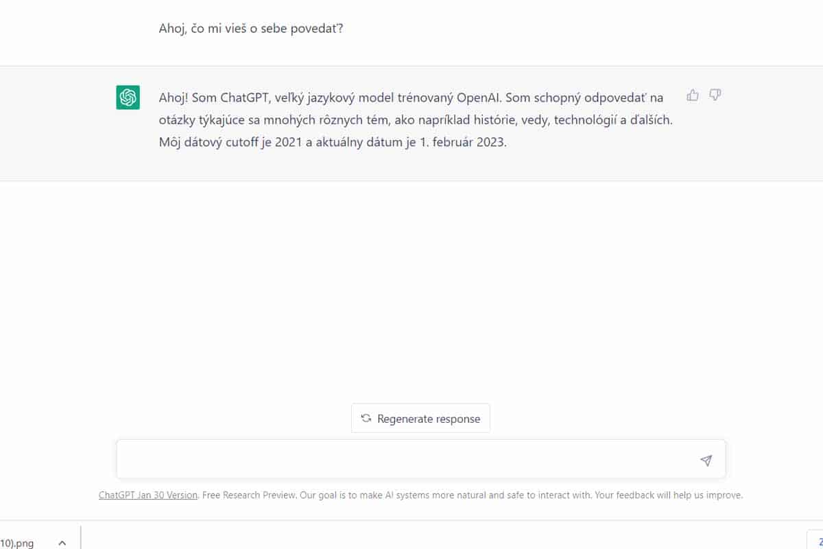 ChatGPT ukazuje schopnosti umelej inteligencie