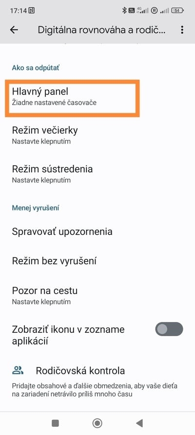 Digitálna rovnováha smartfónu