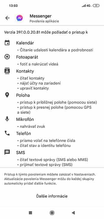 Dajte si pozor na povolenia, ktoré od vás aplikácia vyžaduje