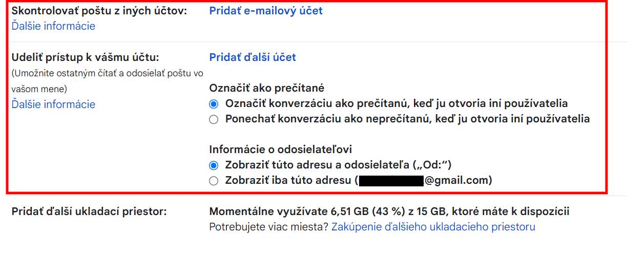 Gmail kontrola ci nezdielam s niekym schranku