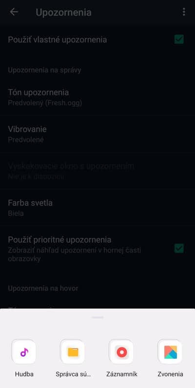 Vyber odkial si vybrať vlastné zvonenia