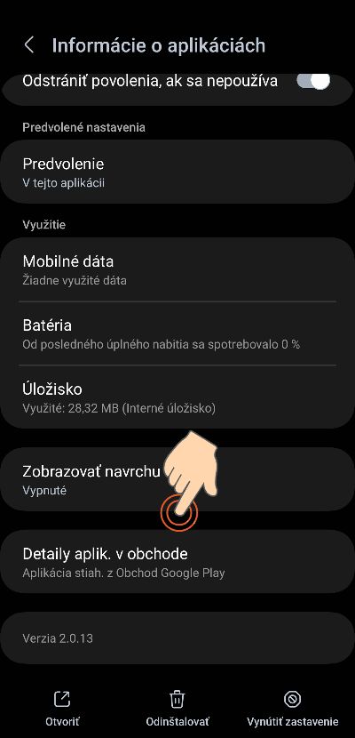 detail aplikacie v obchode Play