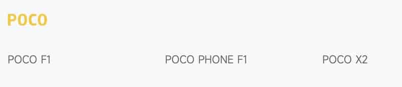 Nepodporované smartfóny Poco 29/3/23