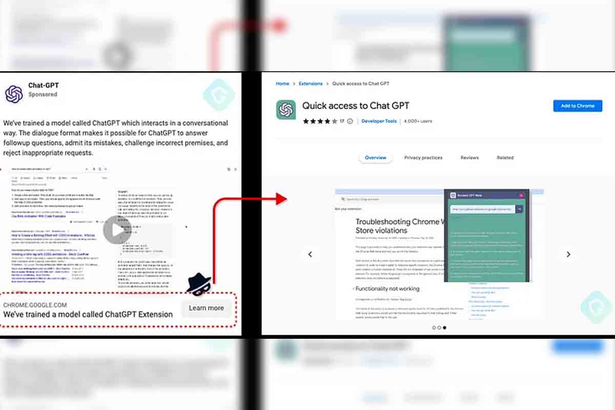 Obchodom Chrome sa šírilo falošné rozšírenie pre AI ChatGPT