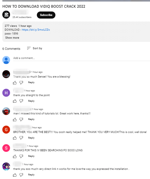 komentare youtube malware 1