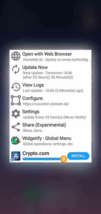 Ako si spraviť widget z akejkoľvek stránky?