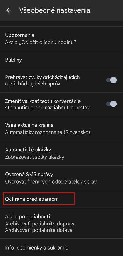 Aplikacia Sprava ochrana pred podvodnymi SMS_5