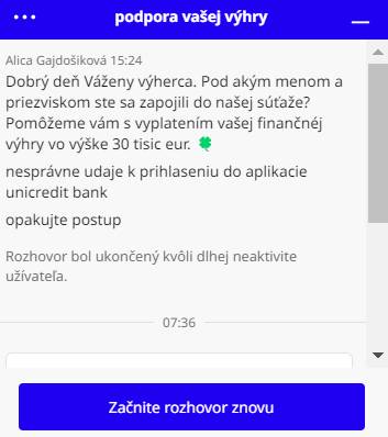 Podvodna stranka scam prihlasovacie udaje k banke_3 falosna podpora