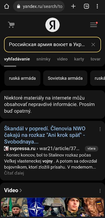 Ruska armada a NATO_ukrajina vysledky vyhladavania Yandex_1