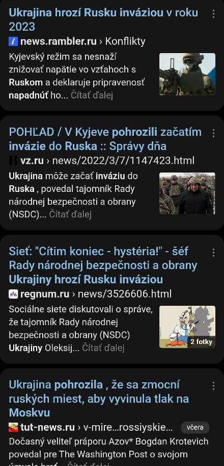 Ukrajina vyhrazky Rusku_Yandex_2