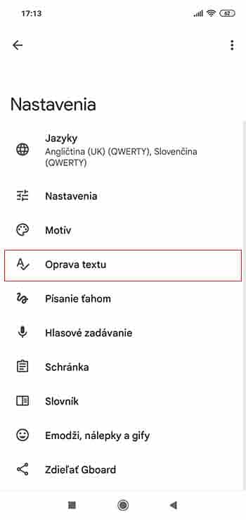 Ako si na klávesnici vypnúť možnosť automatickej opravy textu?