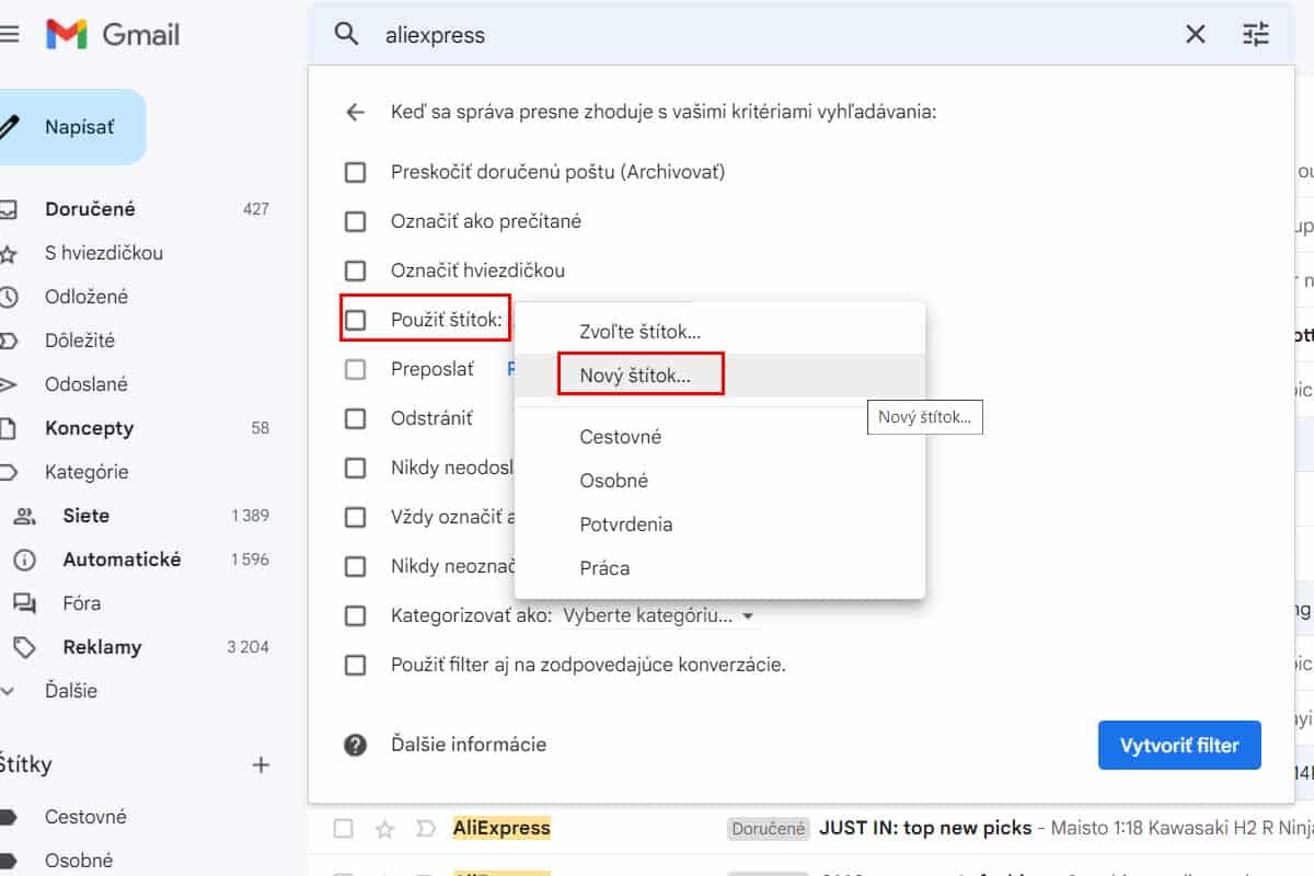 Ako si vytriediť maily v Gmaili?
