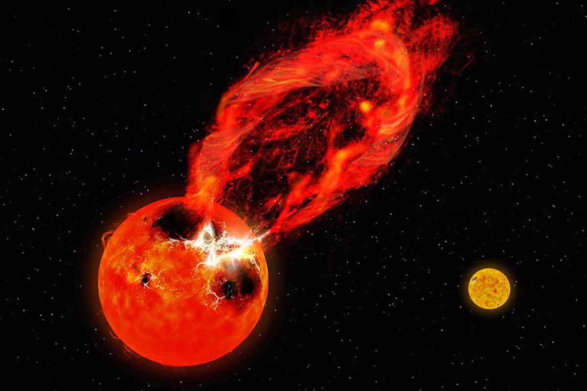 Masívna hviezdna erupcia je najväčšia, akú sme kedy pozorovali