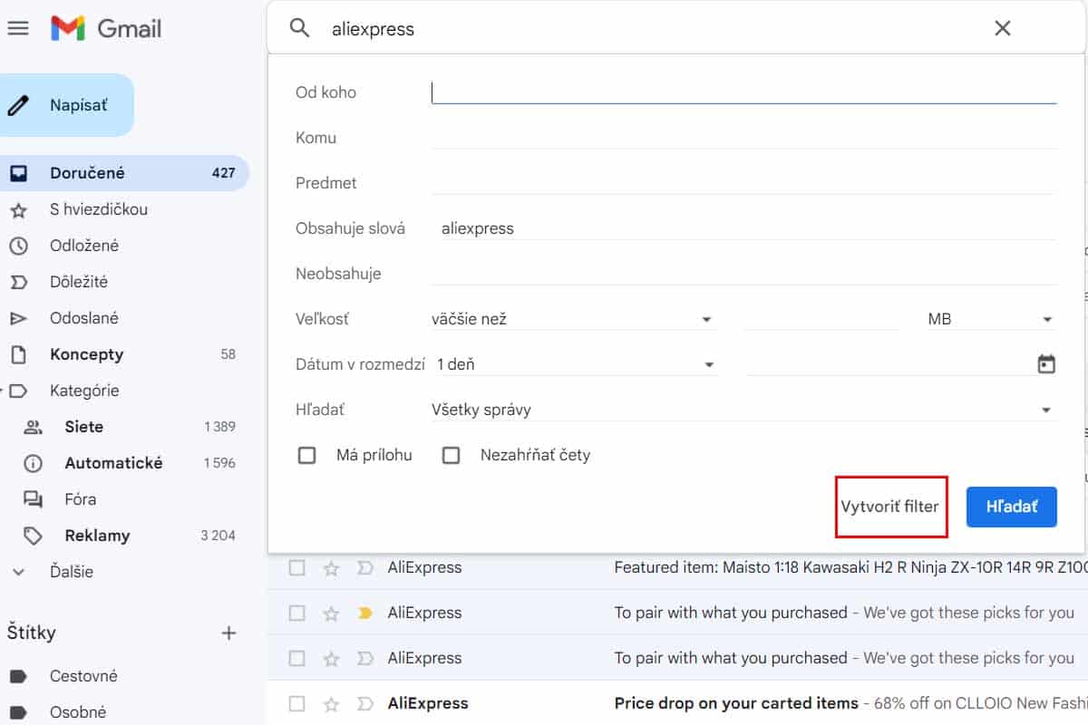 Ako si vytriediť maily v Gmaili?