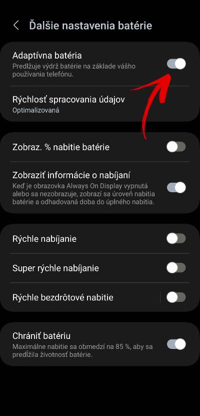 Adaptivna bateria android