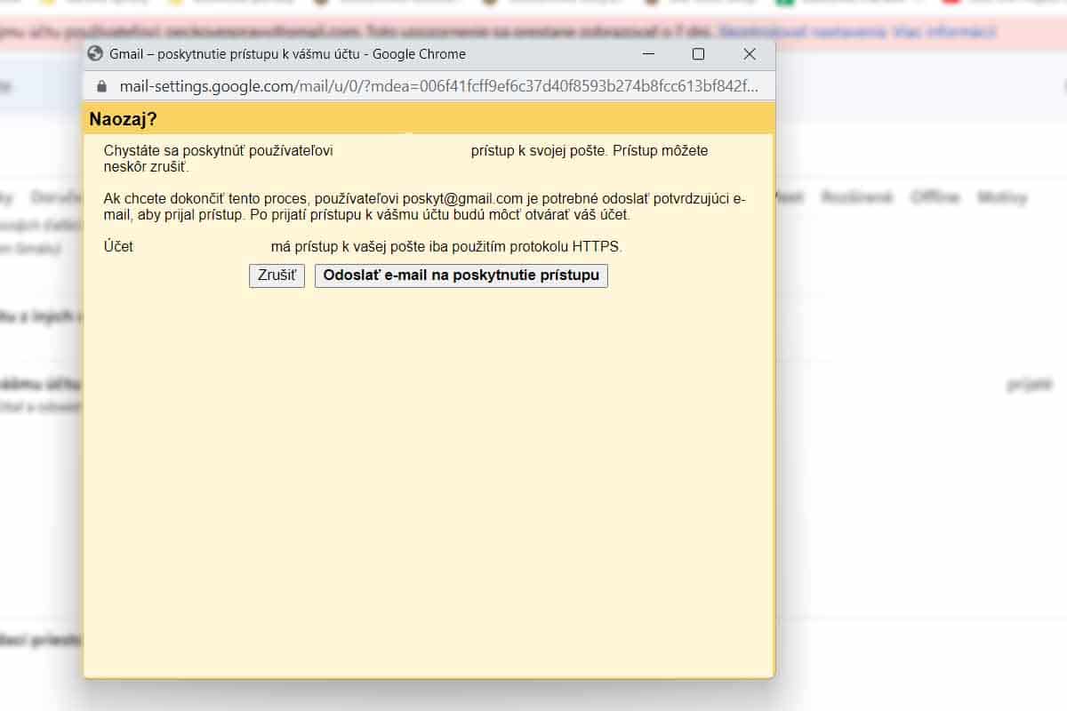 Ako nastaviť inému účtu Gmail prístup k vašim mailom? 